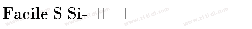 Facile S Si字体转换